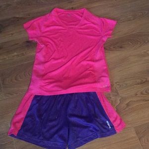 Pink and Purple Work Out Shorts